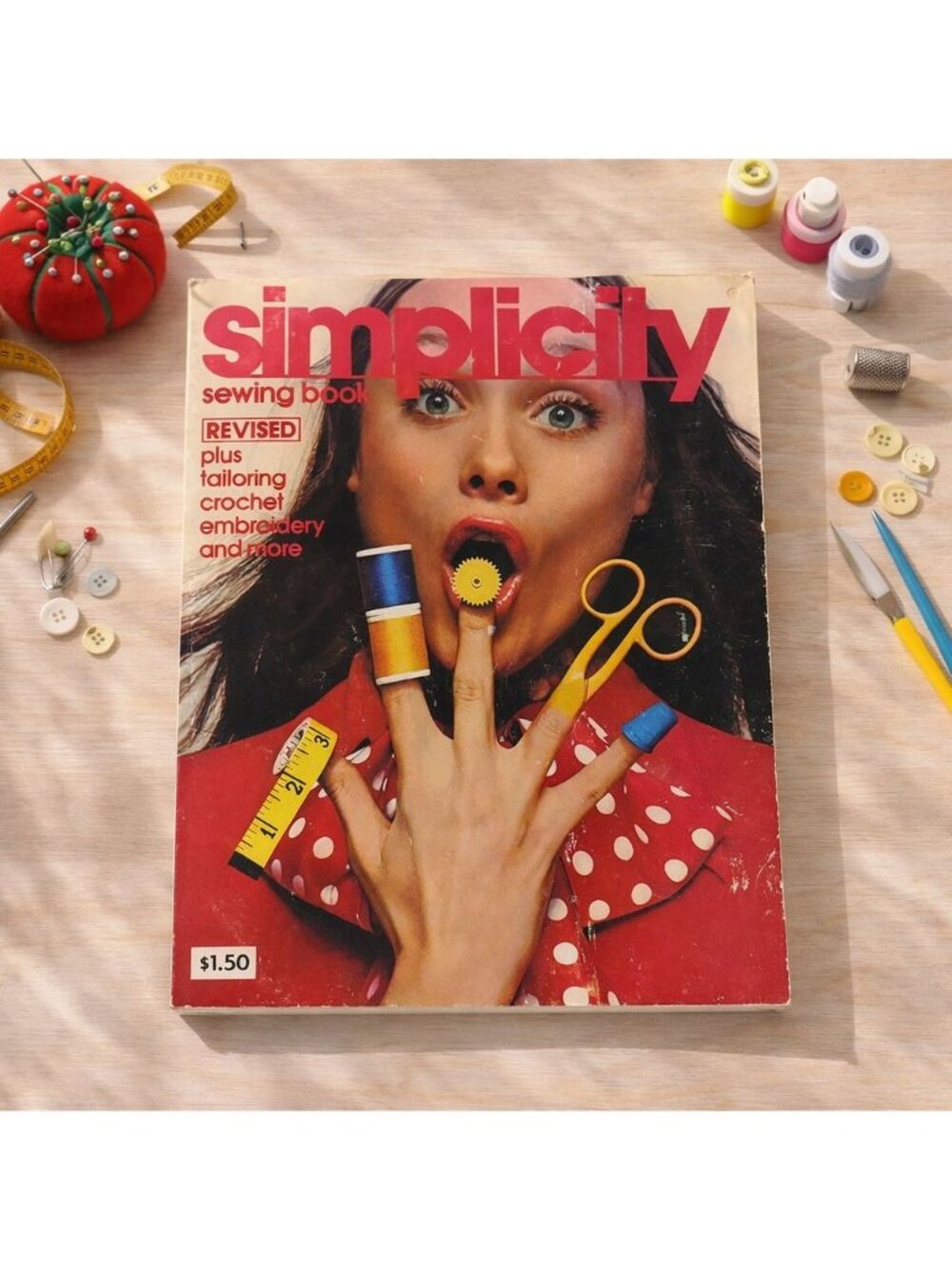 Simplicity Sewing Book Revised Edition 1970s Sewing Tailoring Embroidery Crochet